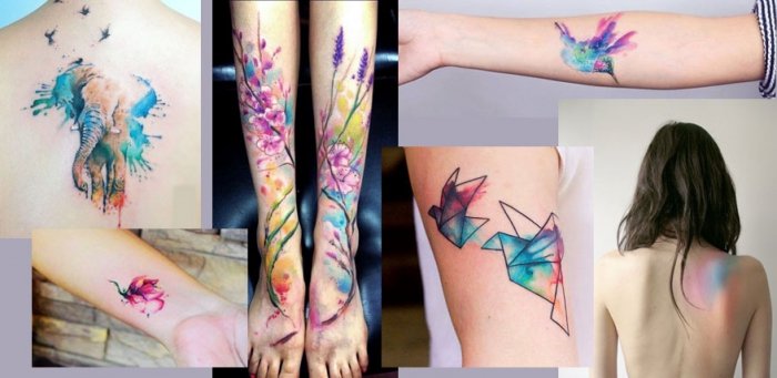 Tattoo Vorlagen für Watercolor Tattoos