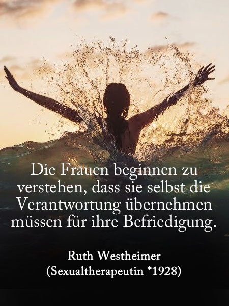 Zitate von Frauen für Frauen: Ruth Westheimer
