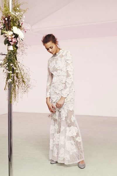 Hochzeitskleider günstig: Transparentes Kleid von Asos